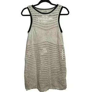 Women's Openwork Mini Sweater Dress - Universal Thread Cream Size S